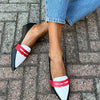 BICOLORED POINTED SLIPPERS