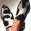 COW PRINT LOAFERS