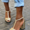 ELEGANT SANDALS WITH T-BAR