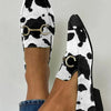PRINTED LOAFERS WITH BUCKLE