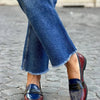 SHINY TRICOLOUR LOAFERS