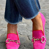 FLUO LOAFERS WITH METAL DETAIL
