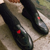 CLASSIC LOAFER WITH HEART DETAIL