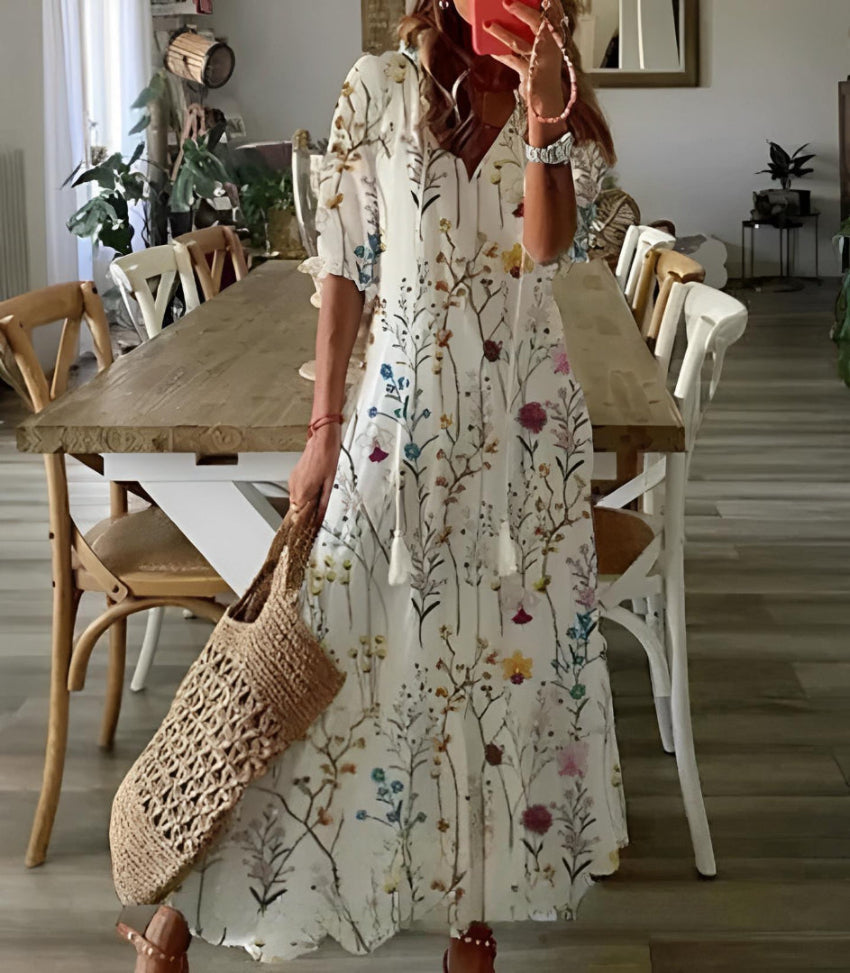 Sophia - Boho Vintage Summer Dress