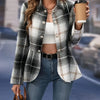 Lina™ - Elegant Plaid Blazer