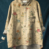Mariah | Women's Vintage Floral Art Print Casual Shirt