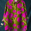 Lauren | Women's Vintage Flower Art Print Casual Shirt