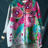 Skylar | Vintage Lovely Floral Art Print Casual Shirt