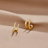 Klaue Gold and Crystal Earrings
