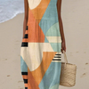 Iris | Geometric Midi Dress