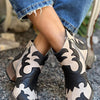 EMBROIDERED WESTERN ANKLE BOOT