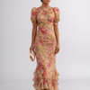 Rosario | Long Floral Chiffon Dress