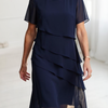 Linda | Elegant Comfort Ruffle Dress