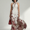 Orlune | Pleated White Maxi Dress