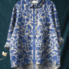 Natalie | Women's Indian Art Floral Vintage Print Casual Shirt