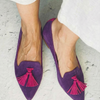 POINTED LOAFER WITH TASSELS