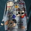Kendra | Cute Dog Art Print Casual Shirt