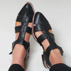 WOVEN POINTED SANDALS
