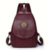 Mira’s Adjustable Retro Denim Backpack