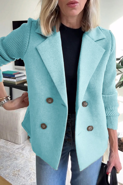Amelia™ | Stylish Blazer with Knitted Sleeves