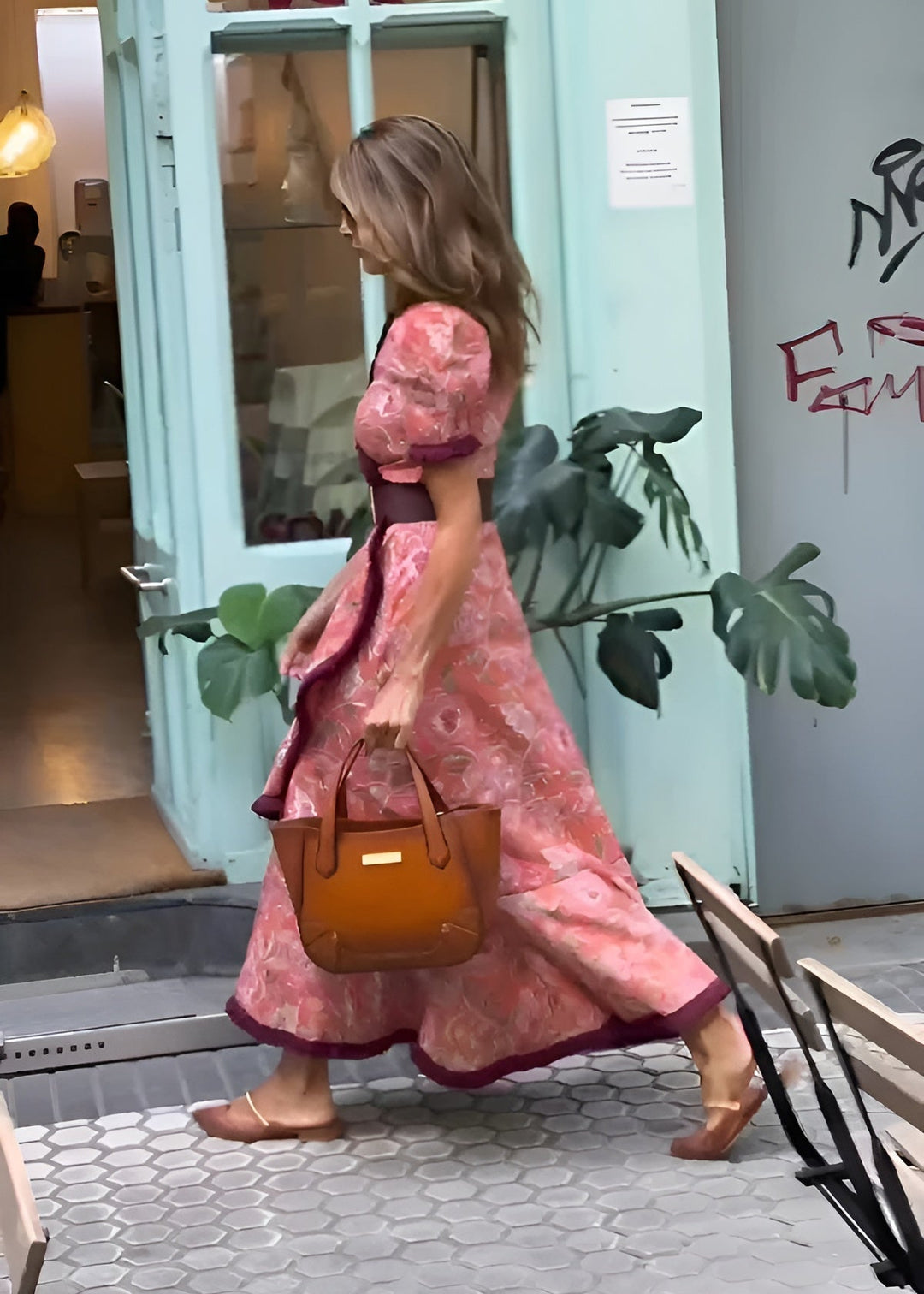 Charlotte - Elegant Pink Maxi Dress