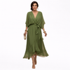 Monica | Chiffon Dress with V-Neck