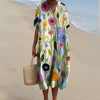 Charlotte - Floral Patterned Dress in Vibrant Colors
