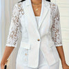 Layla™ - Contrast Lace Blazer