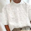 Julia™ | Floral Solid Stand-Up Collar