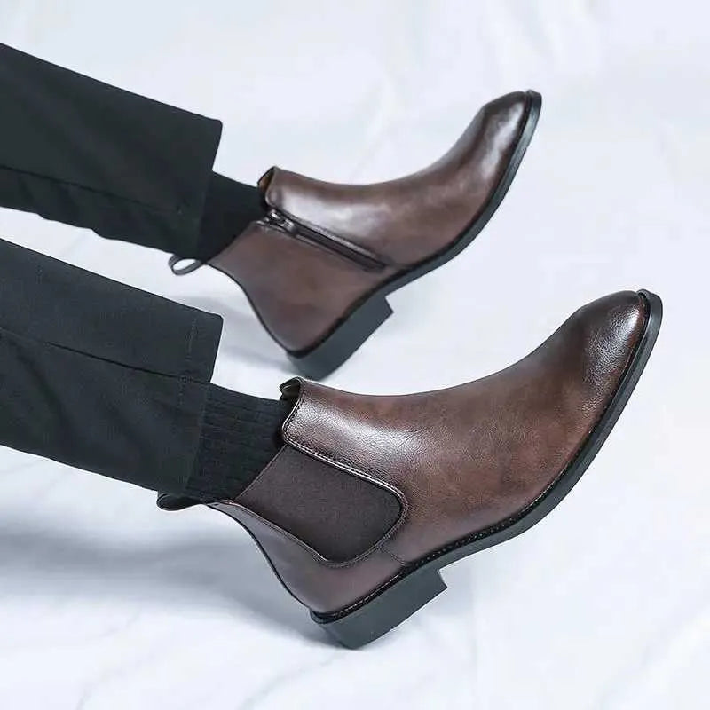 Nathan™ - Elegant Chelsea Boots with Zipper