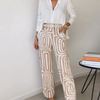 Liora | Elegant Printed Wide Leg Two Piece Summer Set