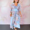 MARGA | ELEGANT SUMMER DRESS WITH V-NECK