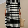 ELARA™ | MONOCHROME MAXI DRESS