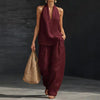 Ainhoa | Relaxed Tank Top and Wide-Leg Pants Co-Ord Set