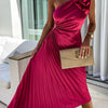 Eya™ | Elegant Floral One-Shoulder Maxi Dress