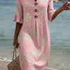 Casual women's dress with floral print