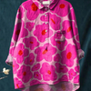 Amayah | Vibrant Pink Floral Pattern Printed Women's Casual Shirt