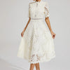 Leigh - Elegant Lace Midi Dress