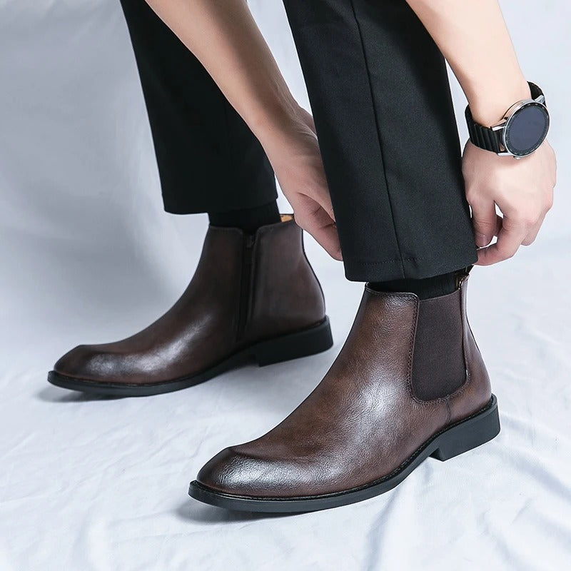 Nathan™ - Elegant Chelsea Boots with Zipper