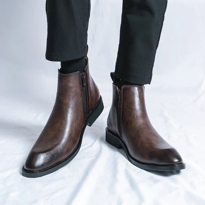 Nathan™ - Elegant Chelsea Boots with Zipper
