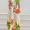 Aubrey™ - Stylish Tropical Print Dress Set