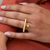 Timeless Gold Star Adjustable Ring