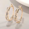 Elegant Diamond Hoop Earrings