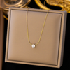 18-karat gold necklace with diamonds