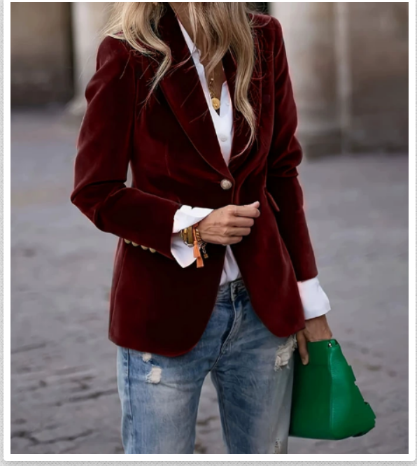 Savannah™ - Elegant Velvet Blazer