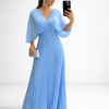 The Amara Pleated Maxi Dress