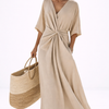 The Elara Twist Maxi Dress