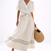 The Aria Striped Maxi Dress