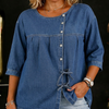 Lily | Vintage Loose Denim Blouse