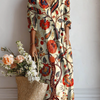 Women's Vintage Floral Pattern Art Print with Pocket Dress
